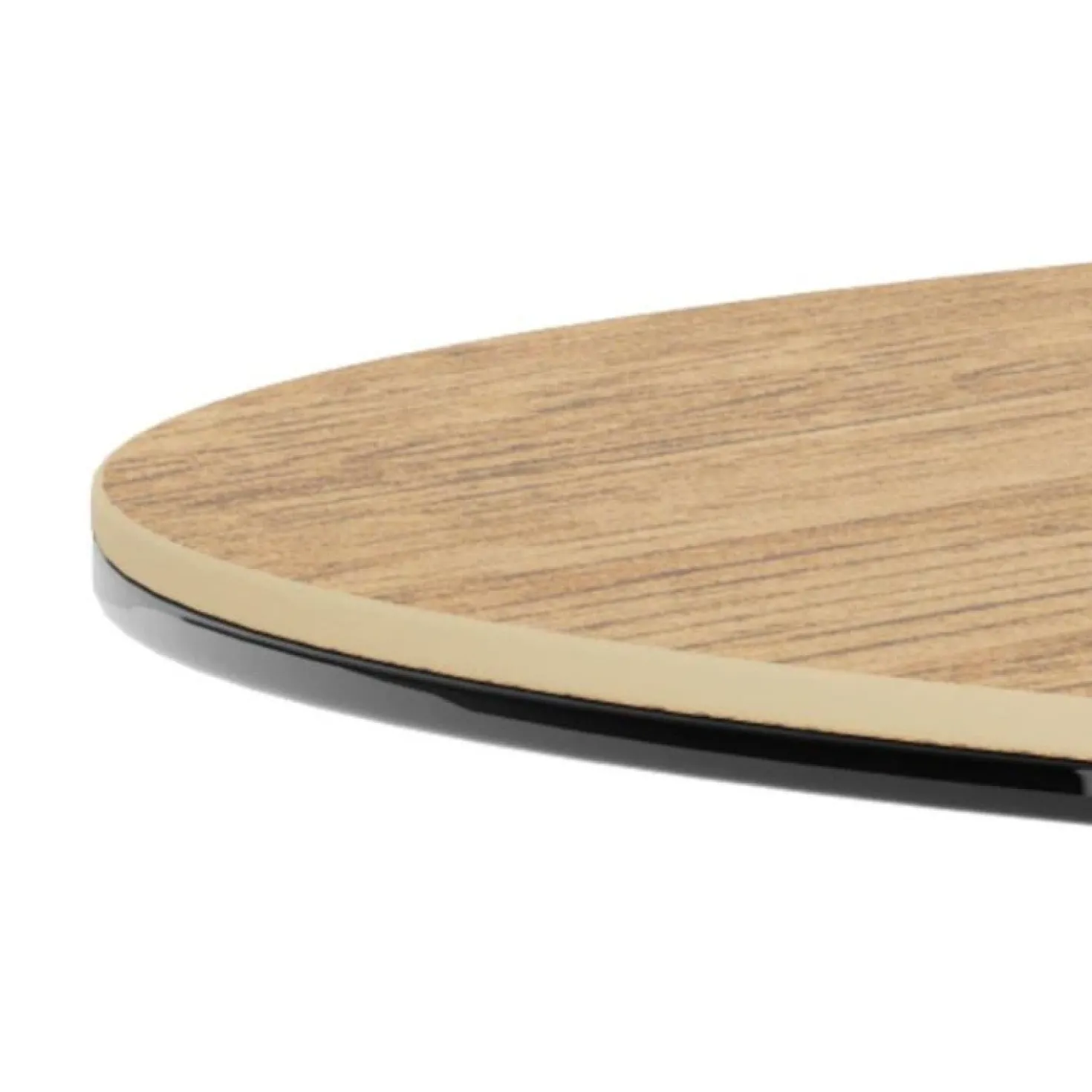 Myrthe Salontafel rond Keramiek met beige poot 82 cm