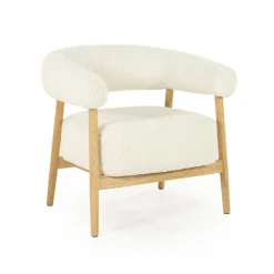 Mysa Fauteuil Beige Hout