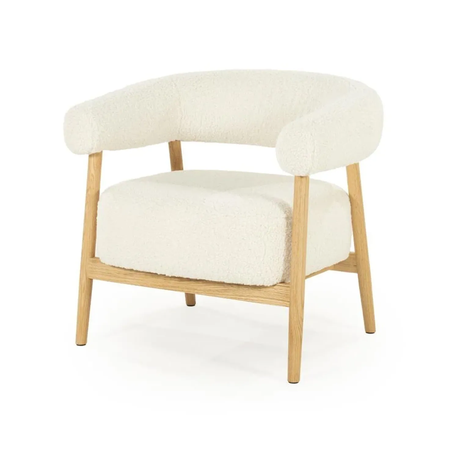 Mysa Fauteuil Beige Hout