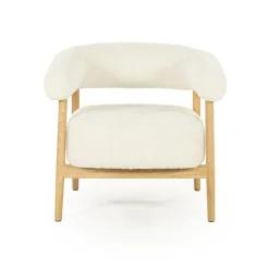 Mysa Fauteuil Beige Hout
