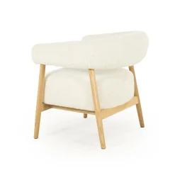 Mysa Fauteuil Beige Hout