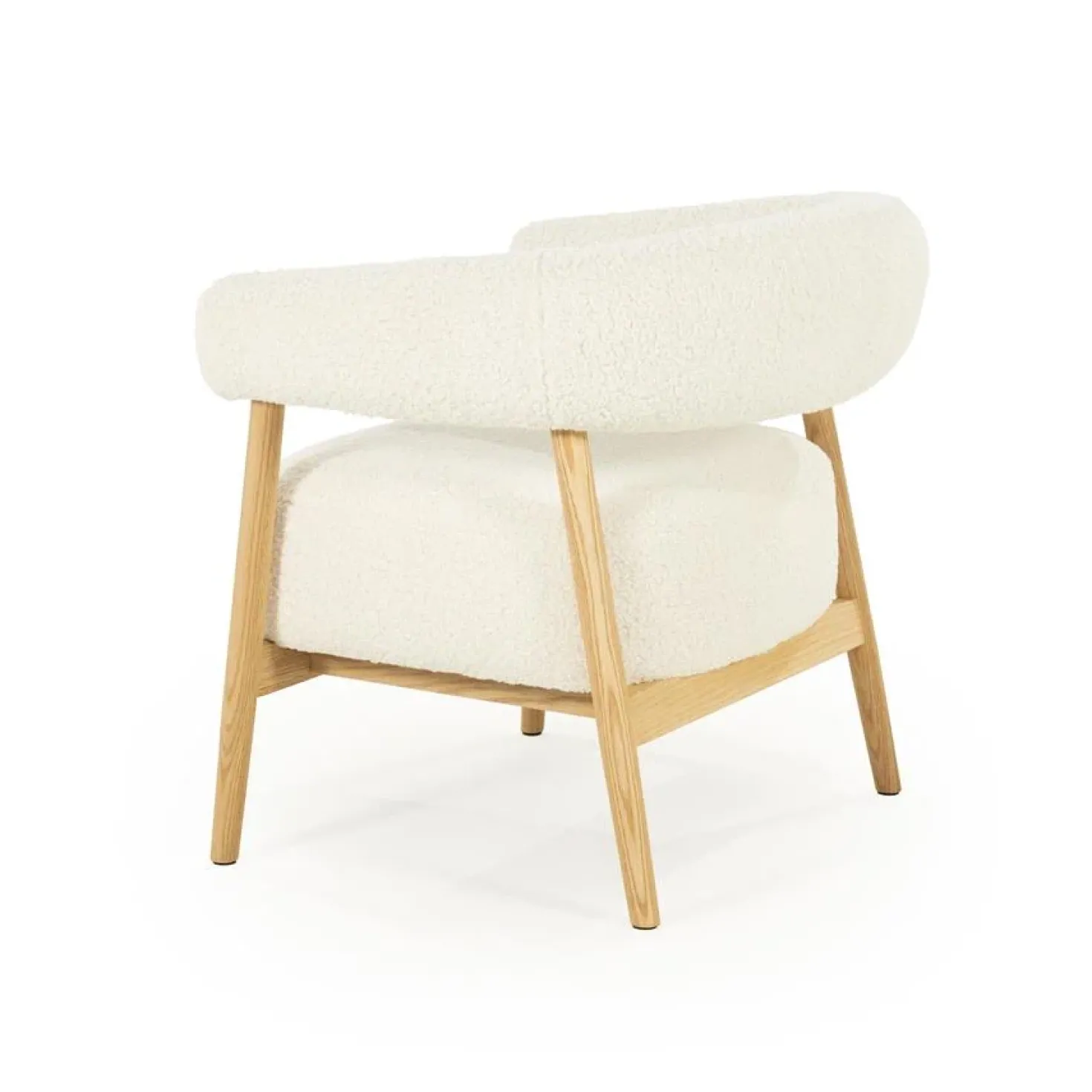 Mysa Fauteuil Beige Hout