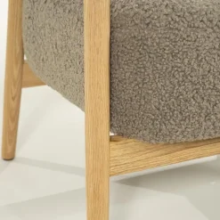 Mysa Fauteuil Taupe Hout