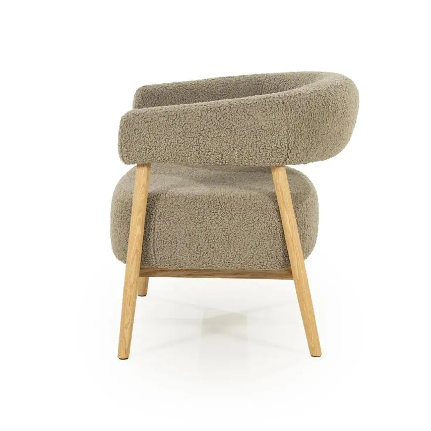 Mysa Fauteuil Taupe Hout