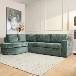 MySofa Alta Groen Divan Links + 2,5 zits