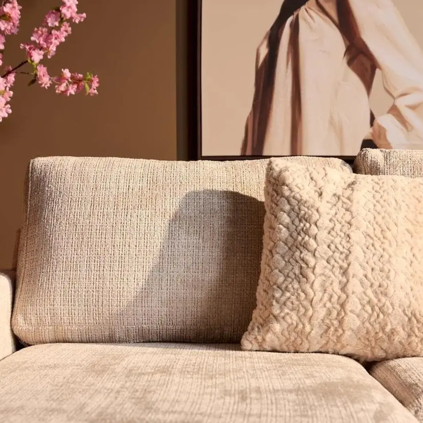 MySofa Alta U-Bank Naturel stof