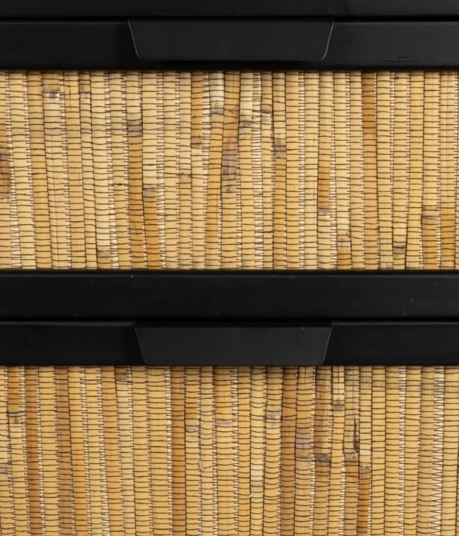 Nachtkastje Yasu Rotan Zwart 45cm