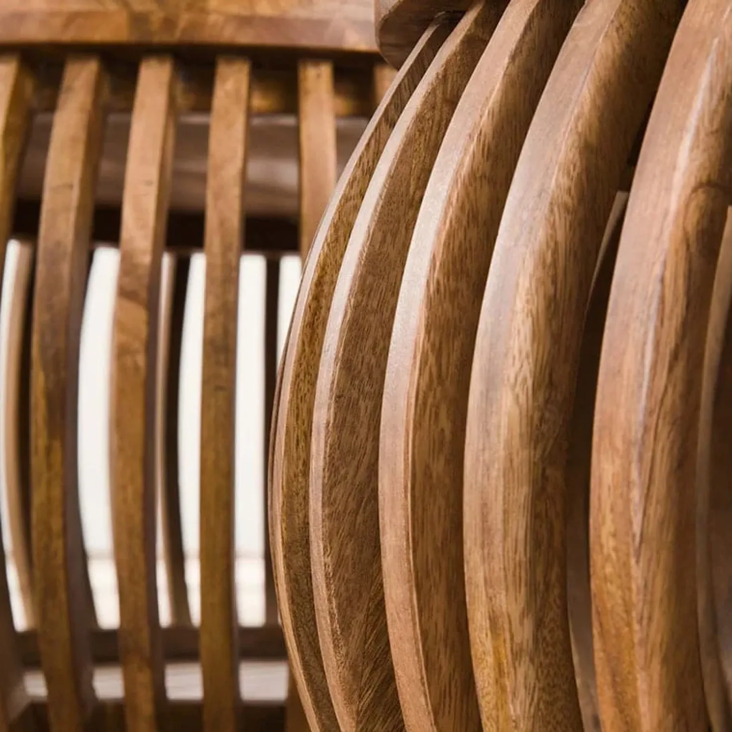 Namra Curved salontafel set van 2 mangohout zandkleur