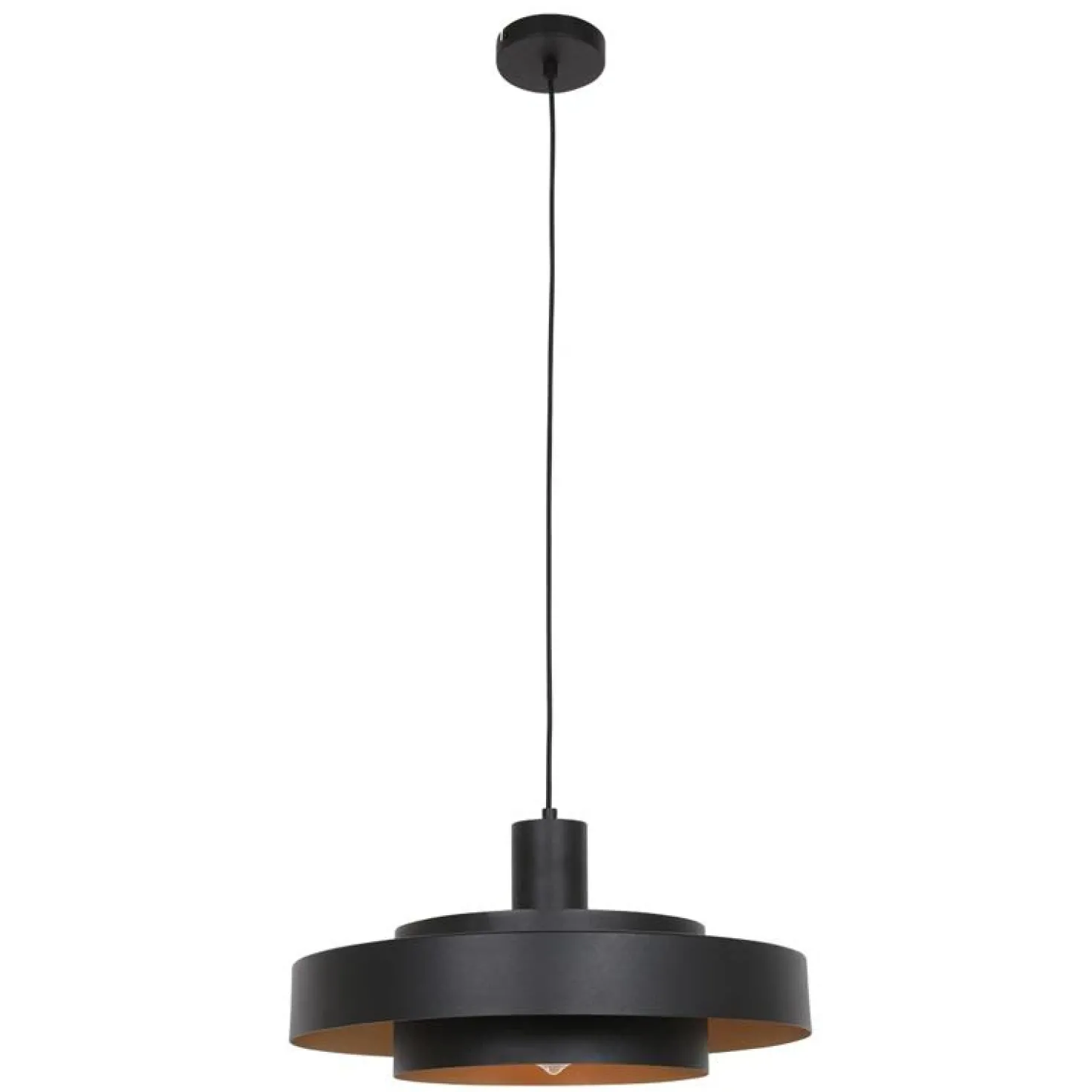 Naro 1-lichts Hanglamp Zwart