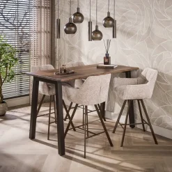Nela Bartafel Bruin acaciahout 147cm