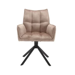 Nelly eetkamerstoel velvet beige