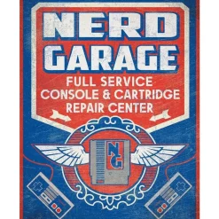 Nerd garage full service - metalen bord