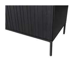 New Gravure Dressoir grenen zwart 200 cm