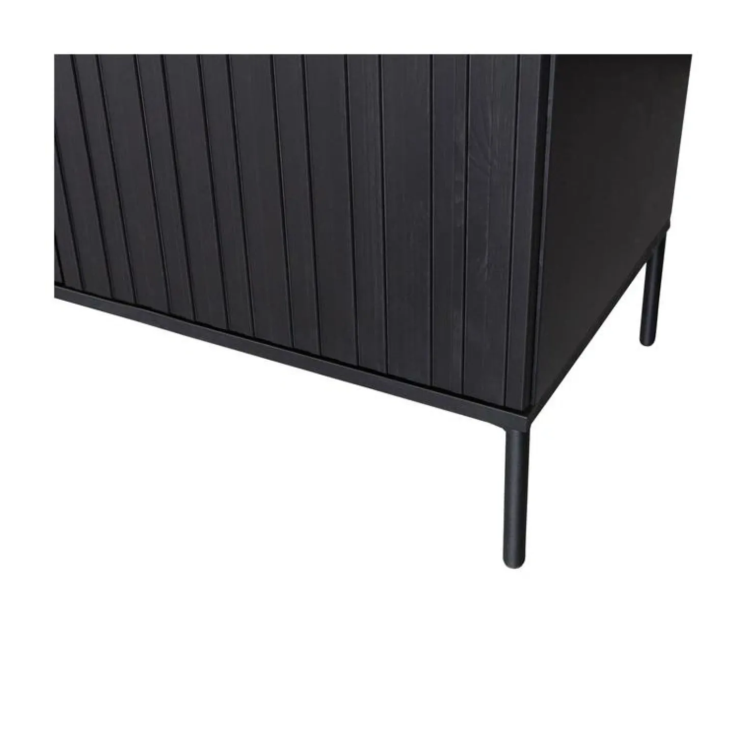 New Gravure Dressoir grenen zwart 200 cm