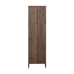 New Gravure Hoge kast met lade essen fineer espresso 60 cm