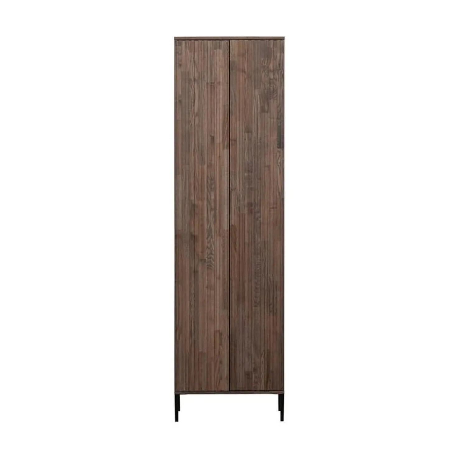 New Gravure Hoge kast met lade essen fineer espresso 60 cm