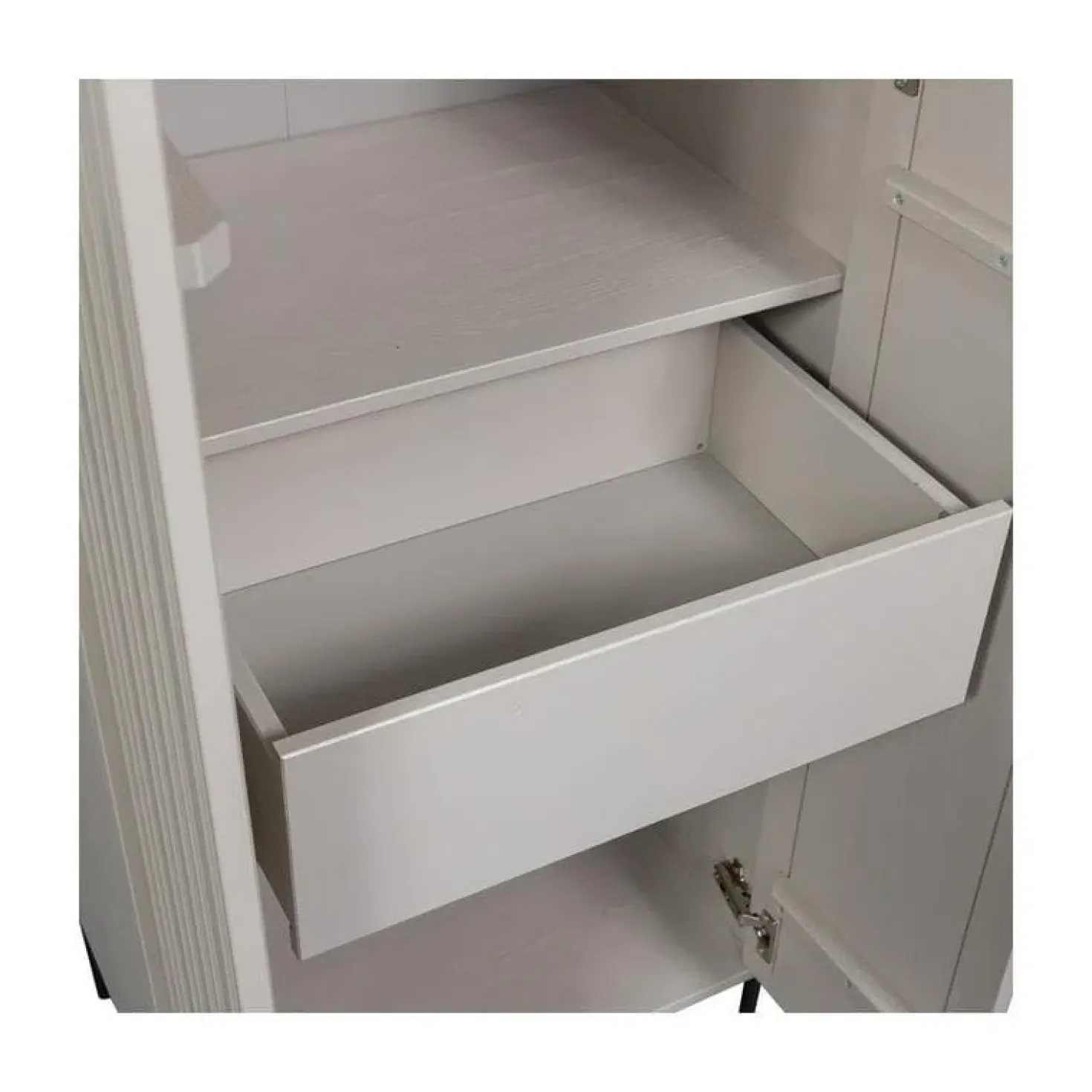 New Gravure Hoge kast met lade grenen dust 60 cm