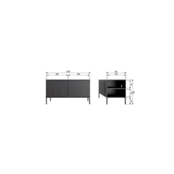 New Gravure Tv meubel eiken naturel 100 cm