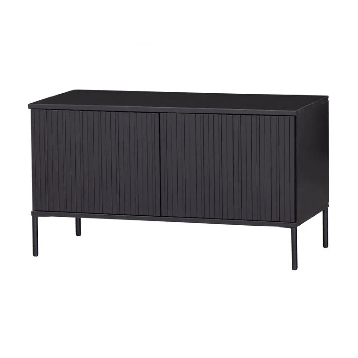New Gravure Tv meubel grenen zwart 100 cm