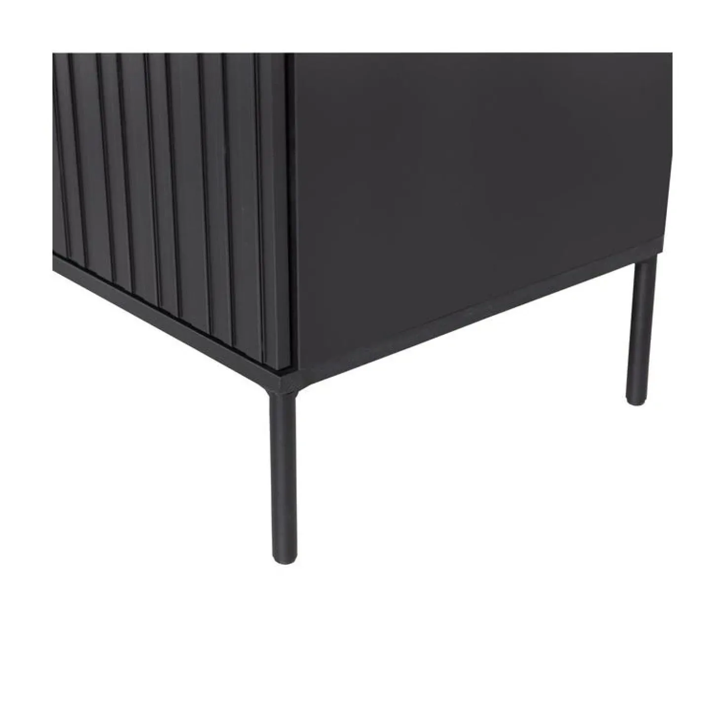 New Gravure Wandkast grenen zwart 200 cm