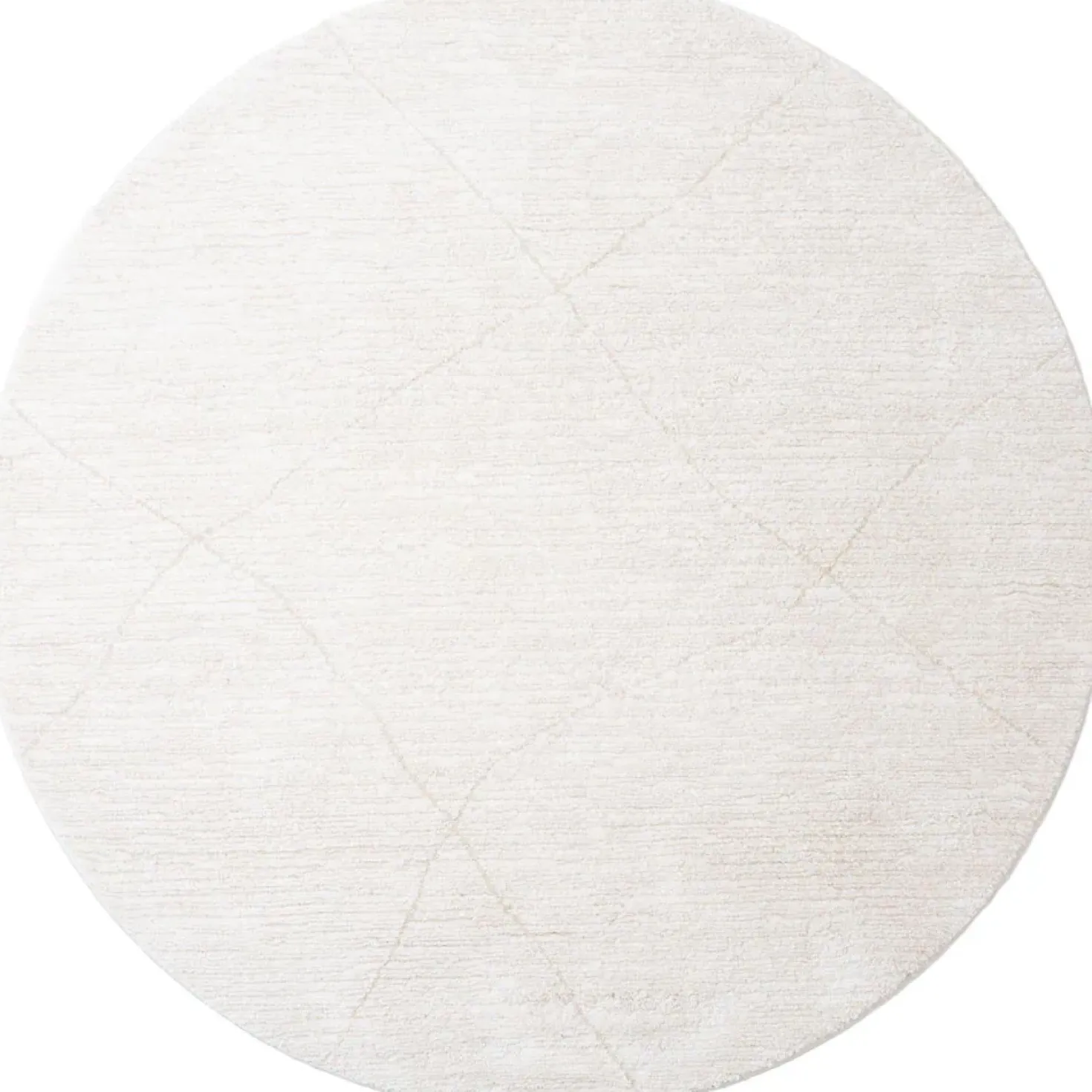 Nica vloerkleed Crème Rond 280x280cm