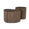Nice Salontafel organisch Set van 2 Bruin