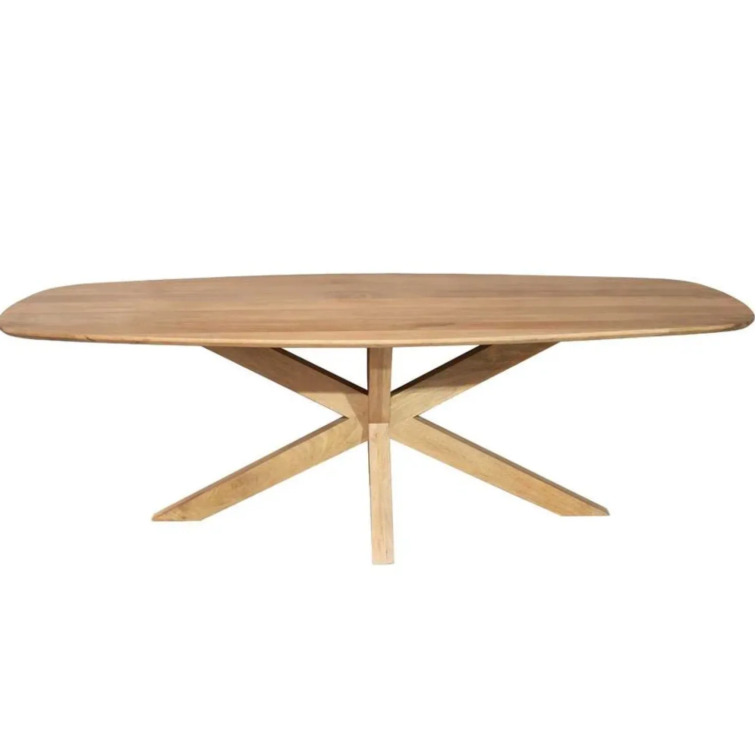 Nicole Eettafel Deens ovaal Mangohout 210 cm