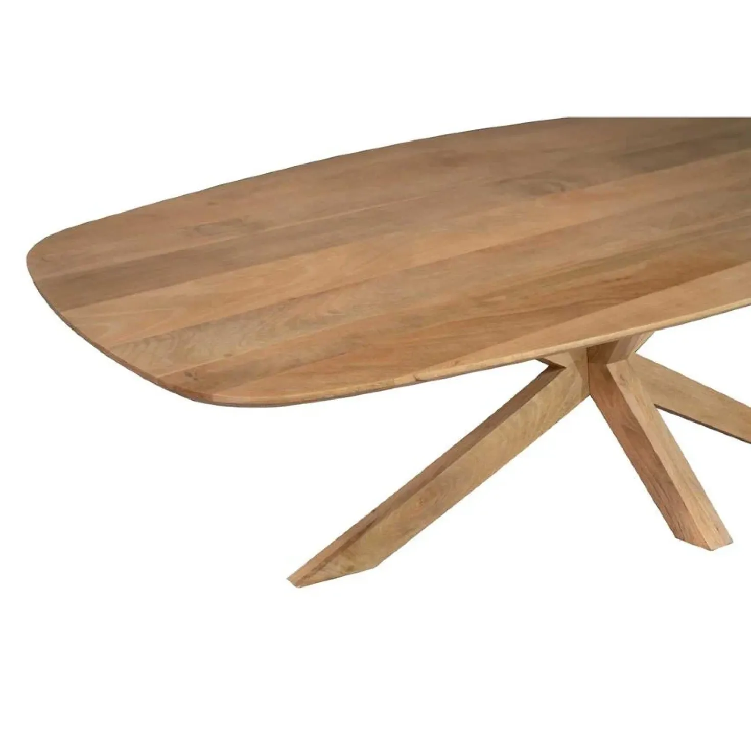 Nicole Eettafel Deens ovaal Mangohout 240 cm