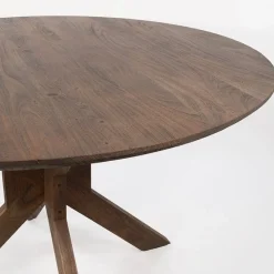 Nikki Eetkamertafel rond Acaciahout bruin 150 cm
