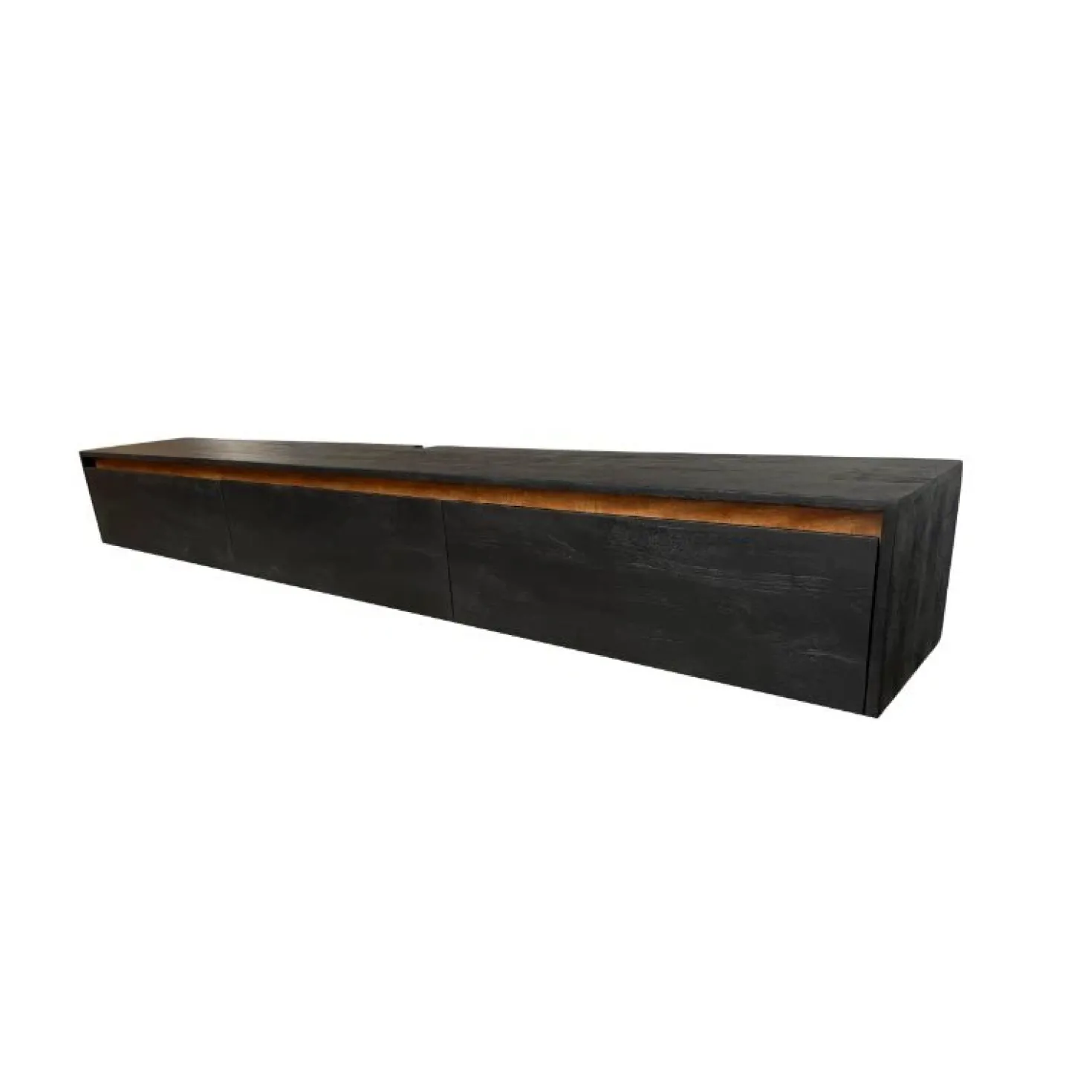 Nils Zwevend Tv meubel zwart 240cm