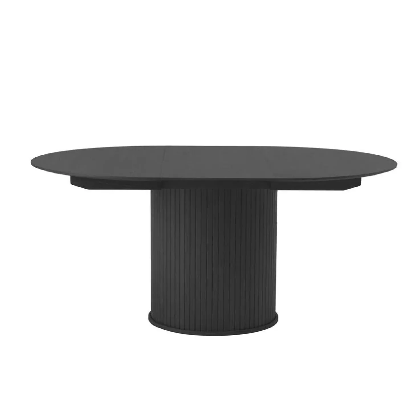 Nita Eettafel rond uitschuifbaar Zwart 120-167 cm