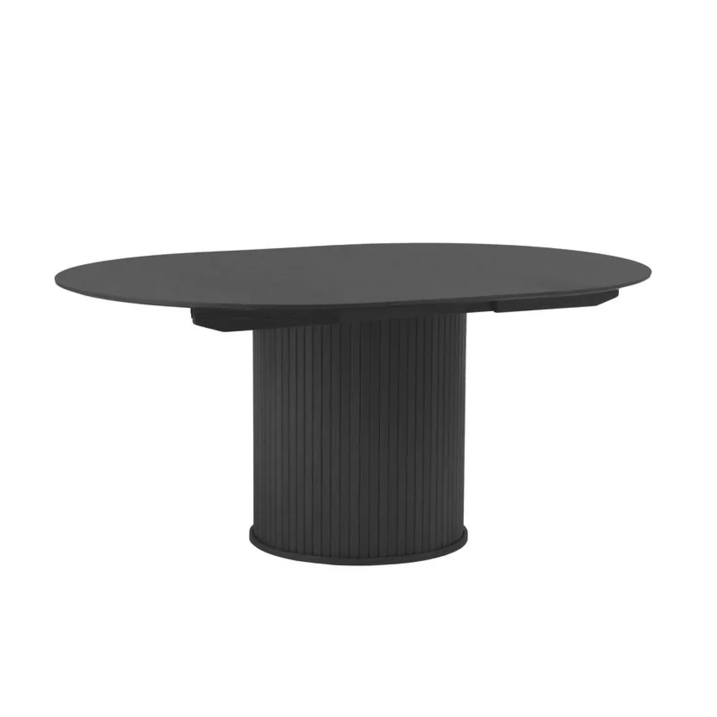 Nita Eettafel rond uitschuifbaar Zwart 120-167 cm