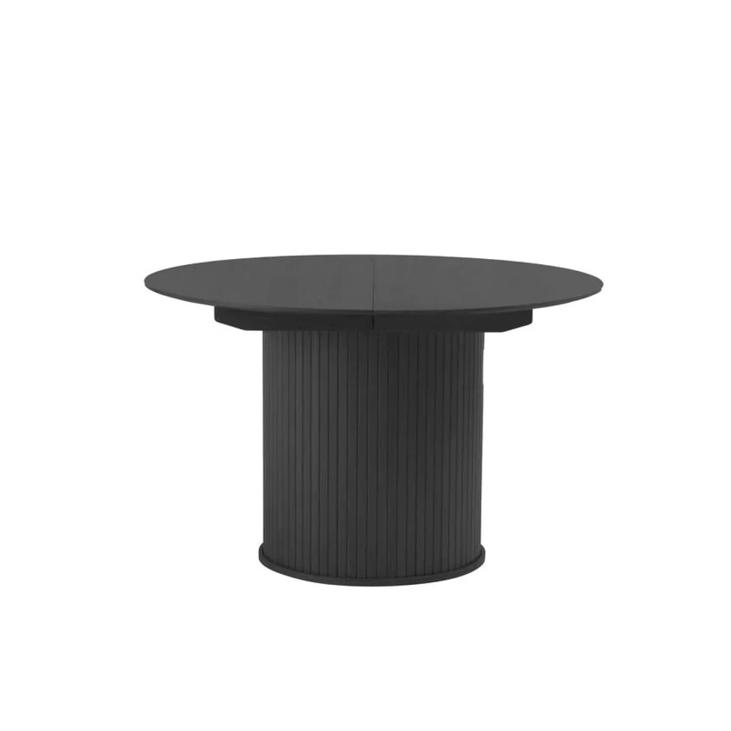 Nita Eettafel rond uitschuifbaar Zwart 120-167 cm
