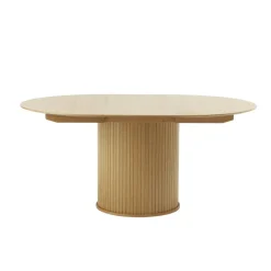 Nita Eettafel rond uitschuifbaar Naturel 120-167 cm