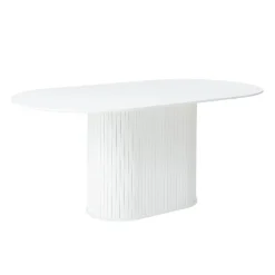 Nita Eettafel Wit ovaal 180cm
