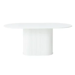 Nita Eettafel Wit ovaal 180cm