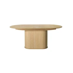 Nita ovale uitschuifbare eettafel naturel 180-230cm