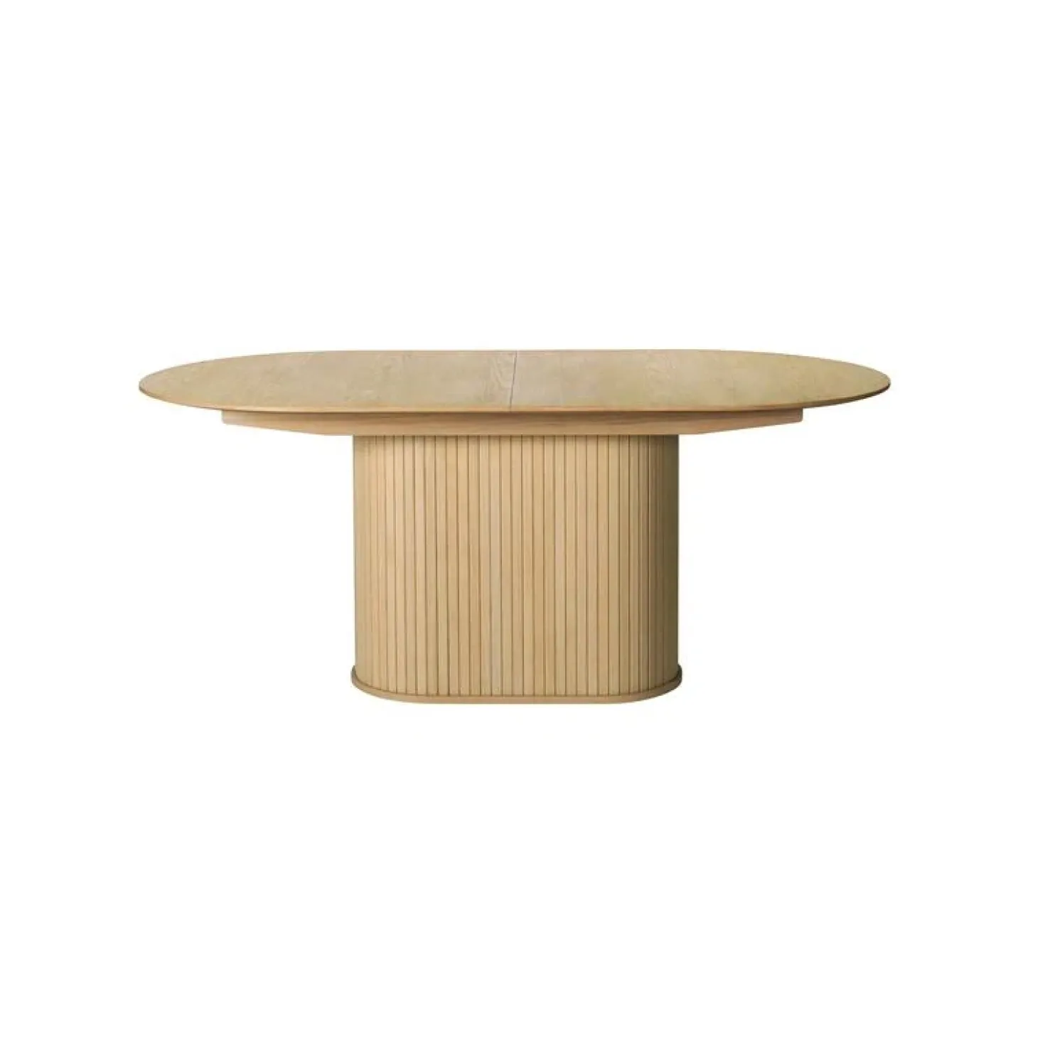 Nita ovale uitschuifbare eettafel naturel 180-230cm