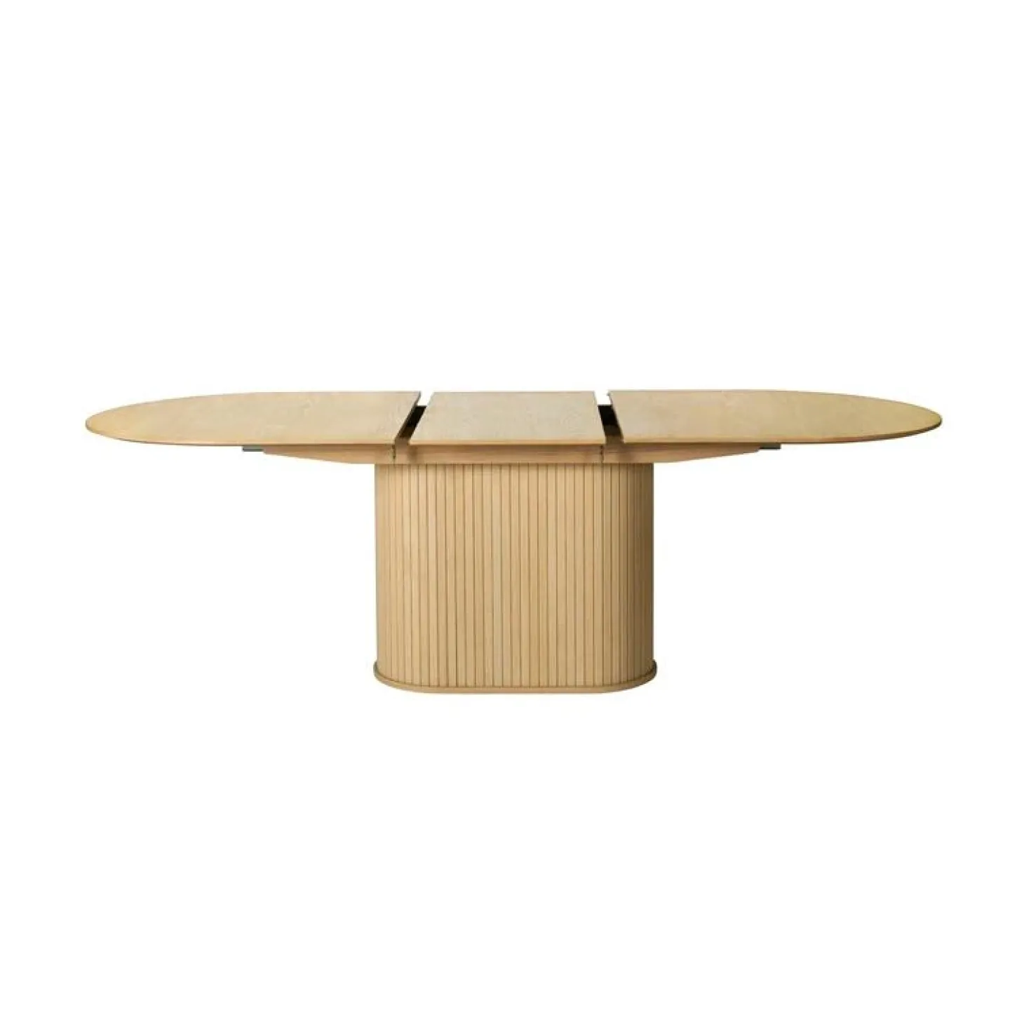 Nita ovale uitschuifbare eettafel naturel 180-230cm