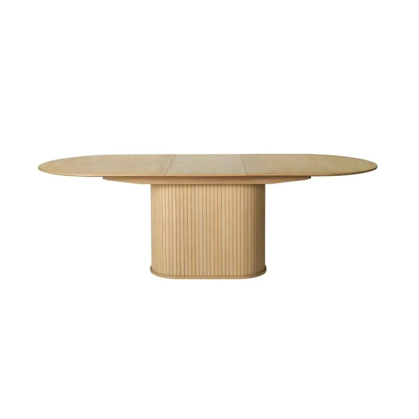 Nita ovale uitschuifbare eettafel naturel 180-230cm