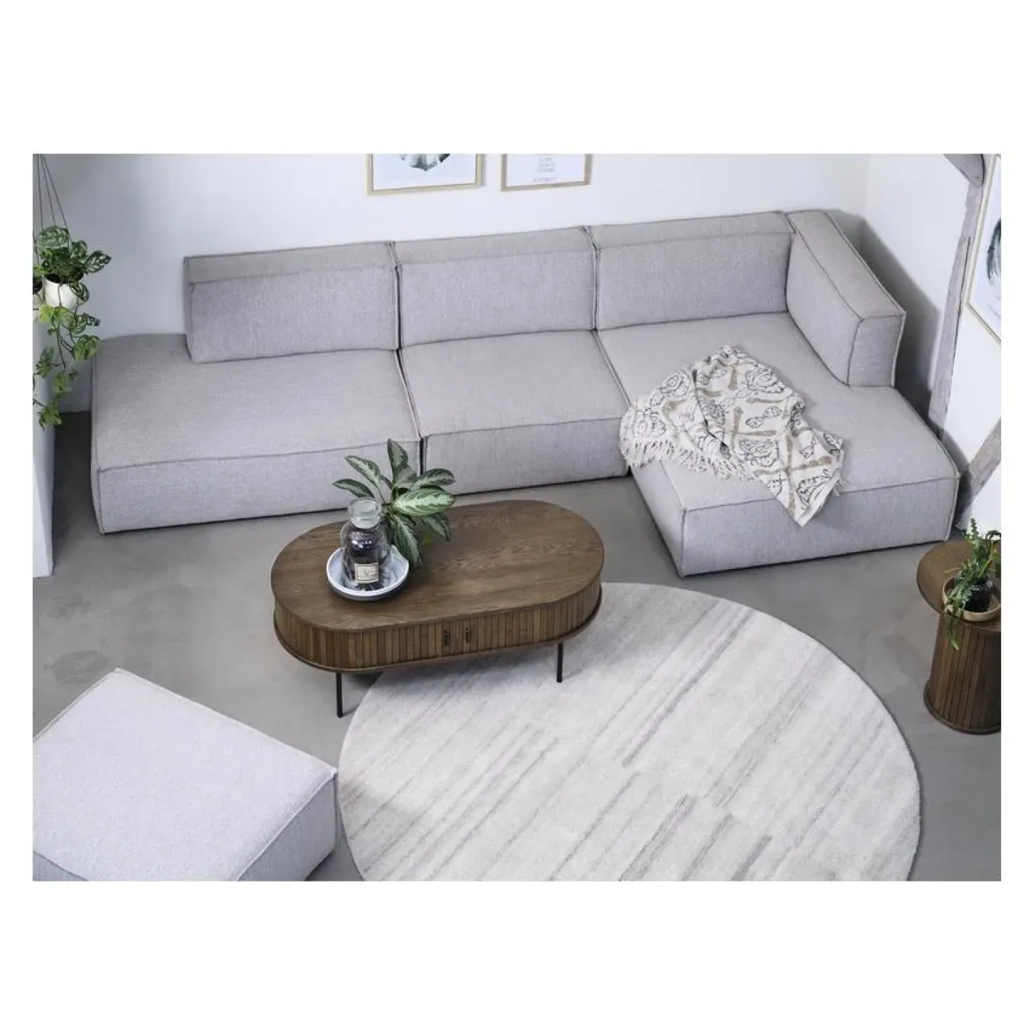 Nita salontafel donkerbruin 120cm