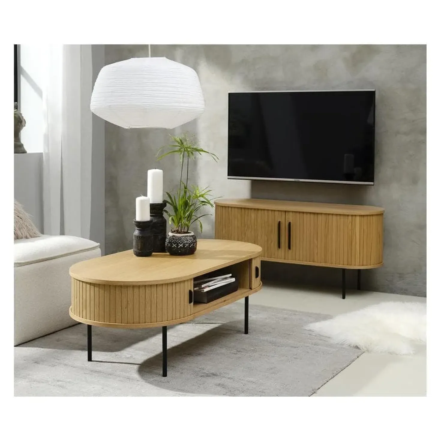 Nita salontafel naturel 120cm