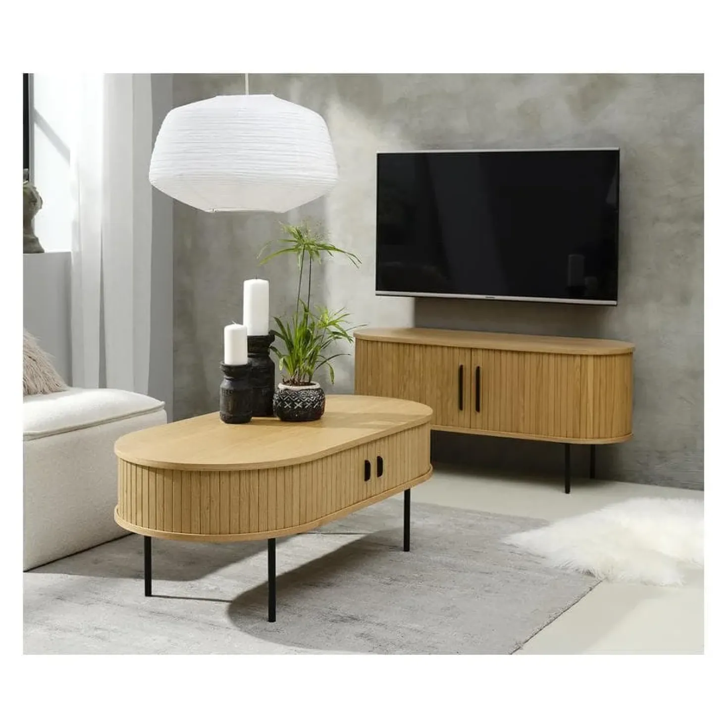 Nita salontafel naturel 120cm