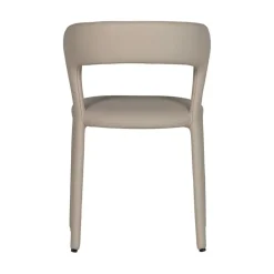 Noble Eetkamerstoel Leerlook Beige