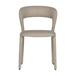 Noble Eetkamerstoel Leerlook Beige