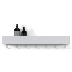 Nolan 7 Wandkapstok Wit 72cm
