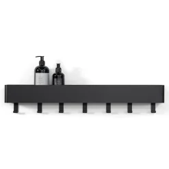 Nolan 7 Wandkapstok Zwart 72cm