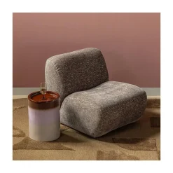 Nomu Fauteuil velvet Lichtbruin