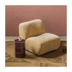 Nomu Fauteuil velvet Lichtgeel