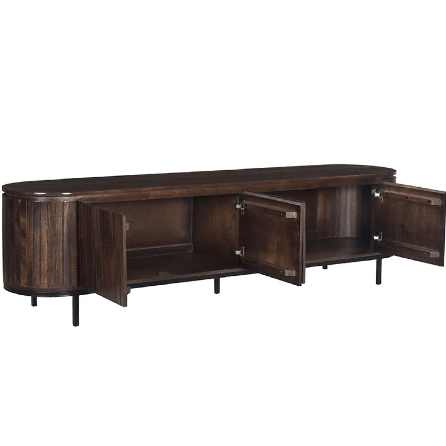 Noor tv-meubel 210cm walnoot
